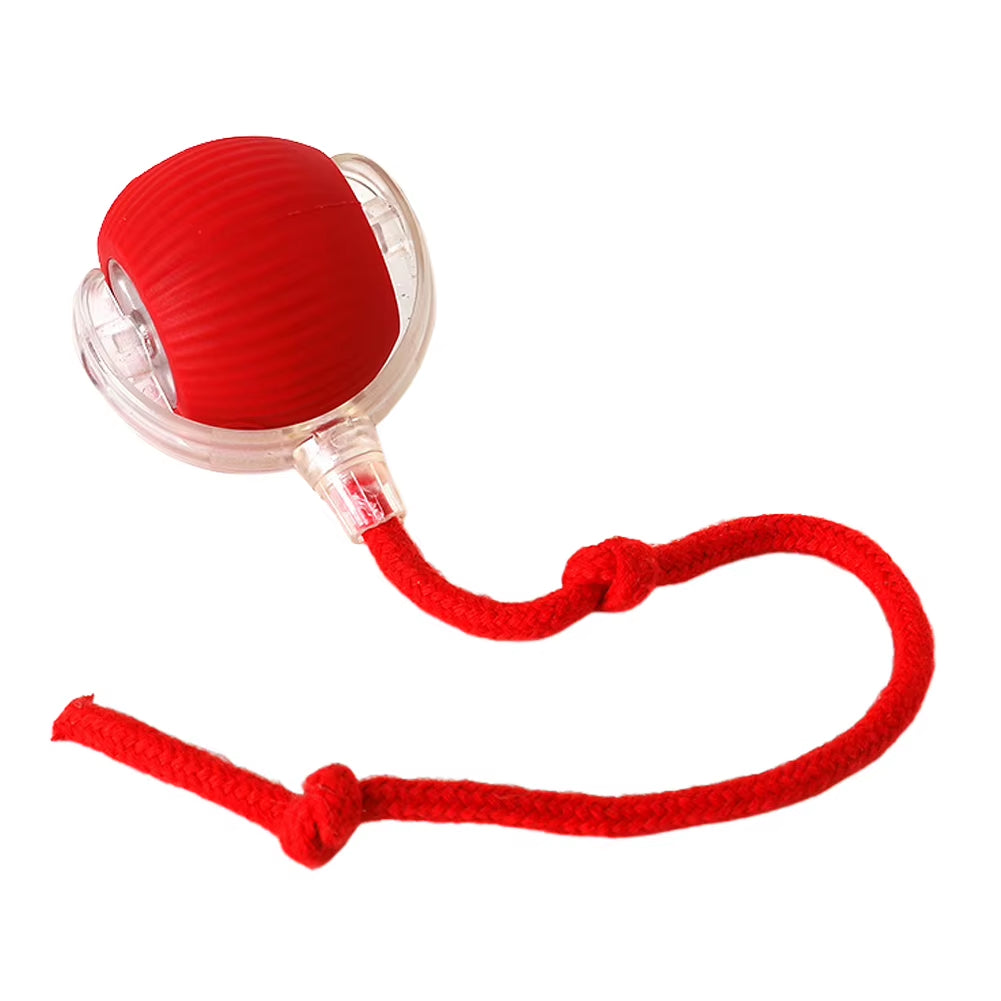 Automatic Interactive Plush Rolling Ball Toy for Dogs and Cats